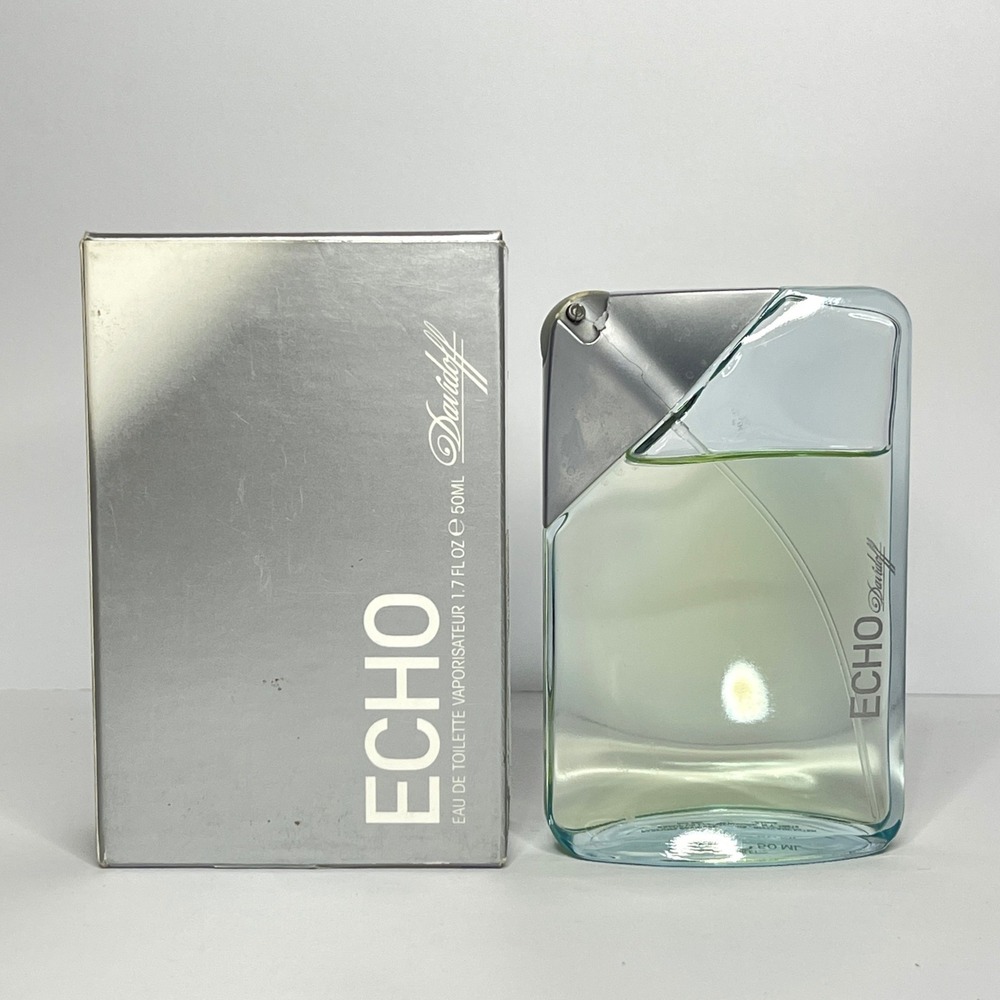 Davidoff Echo Eau de Toilette Men 1.7 oz 50ml Natural Spray Fragrance with Box